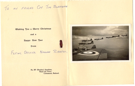 RAF Christmas Card 1938