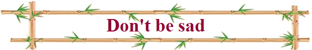 Don't be sad