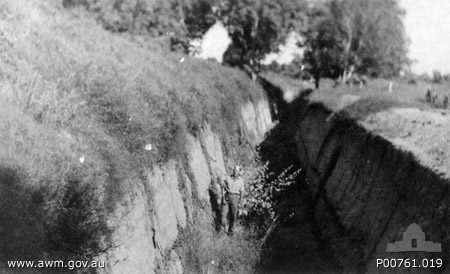 Bun-draining ditch which surrounded the Chungkai camp