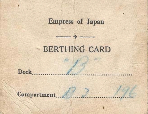 Berthing Card